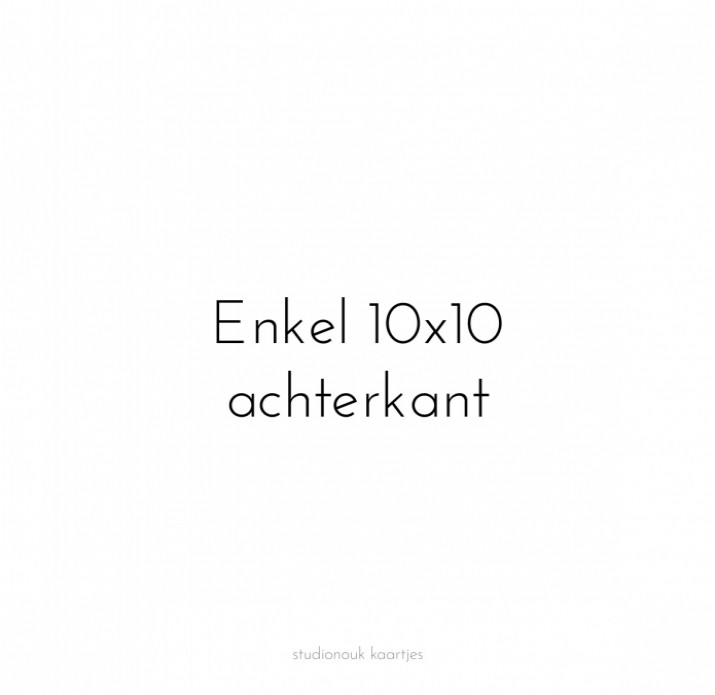 kaart achterzijde