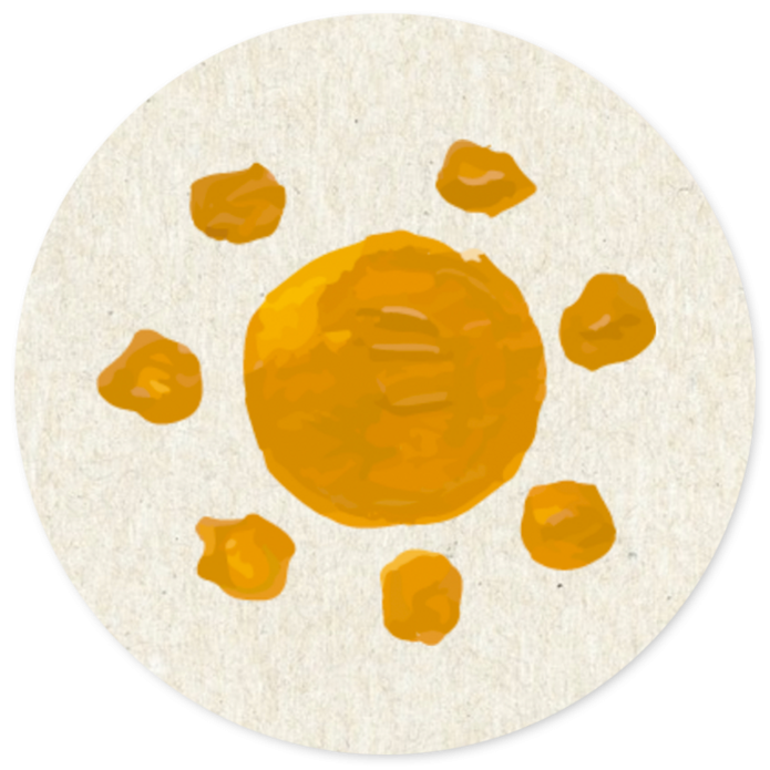Sluitsticker zon