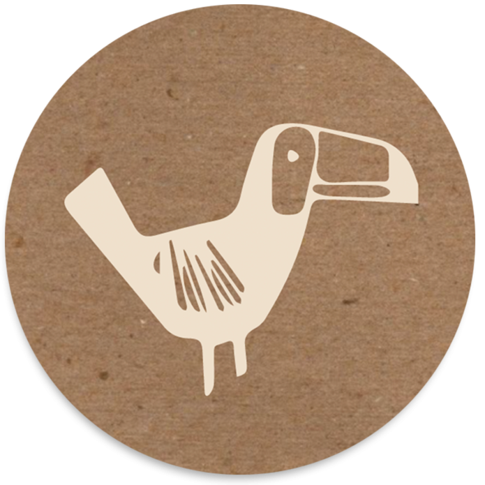 Sluitsticker vogel