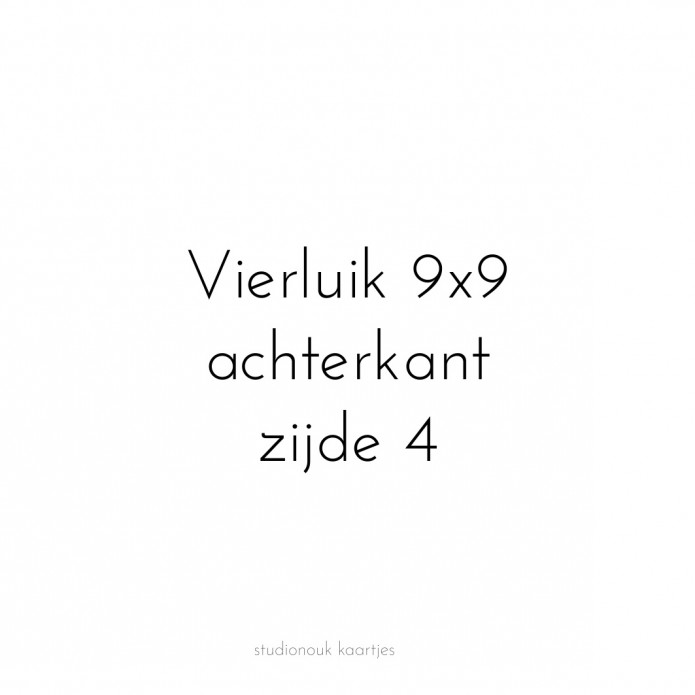kaart achterzijde