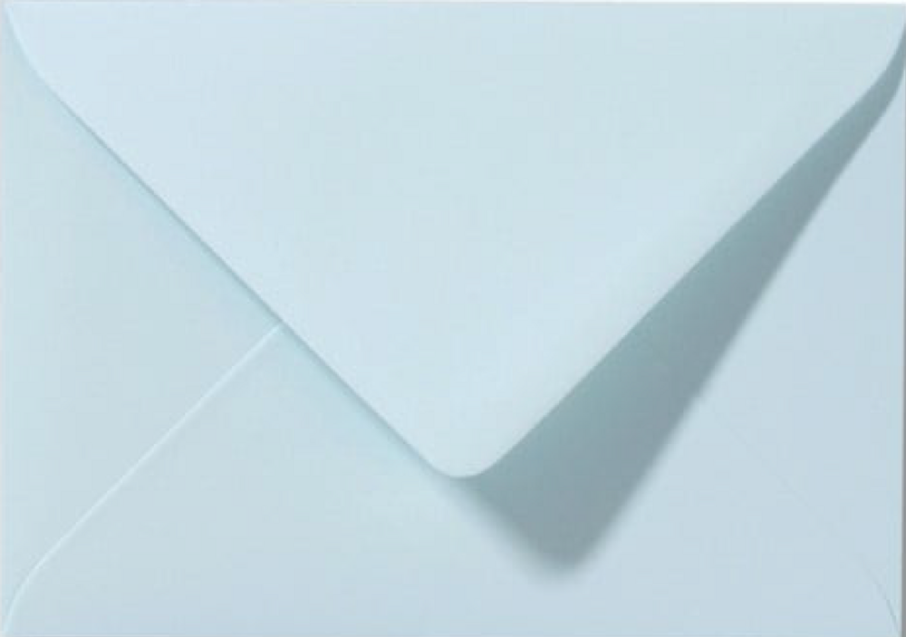 Envelop zachtblauw 11x15,6 cm