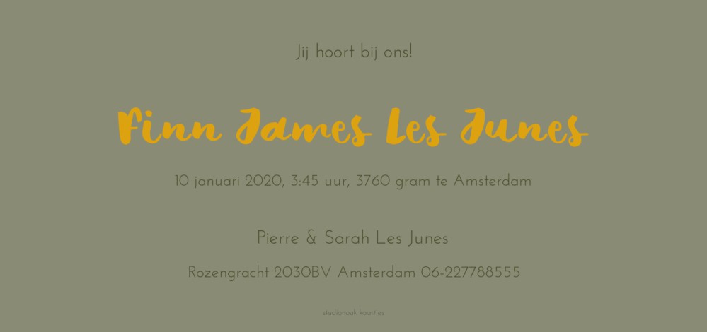 kaart achterzijde
