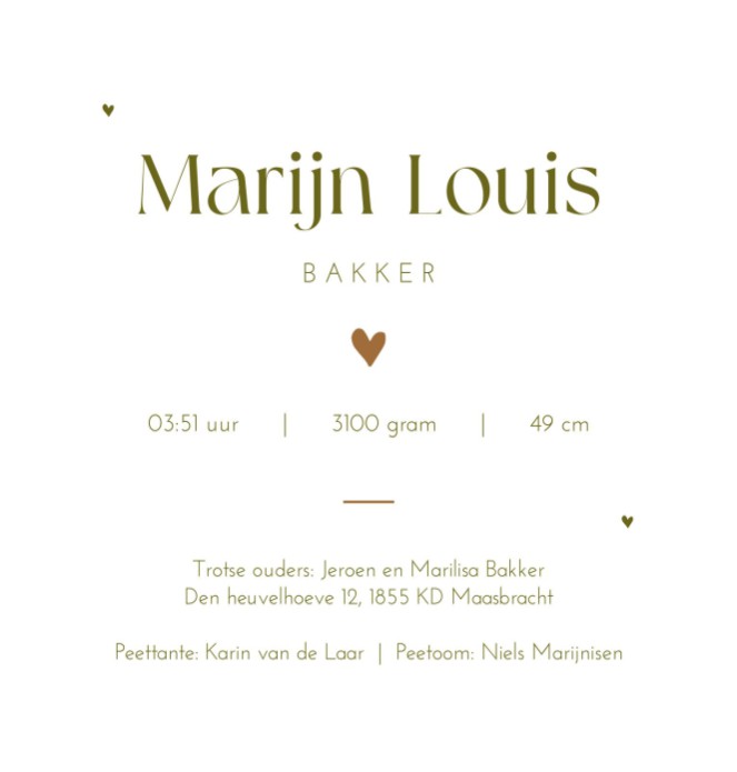 Populaire babynamen Marijn Louis.