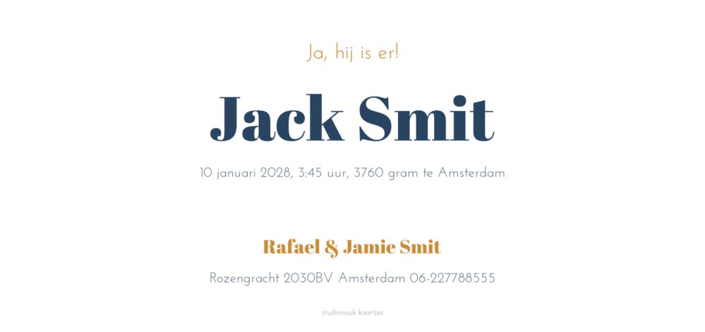 kaart achterzijde