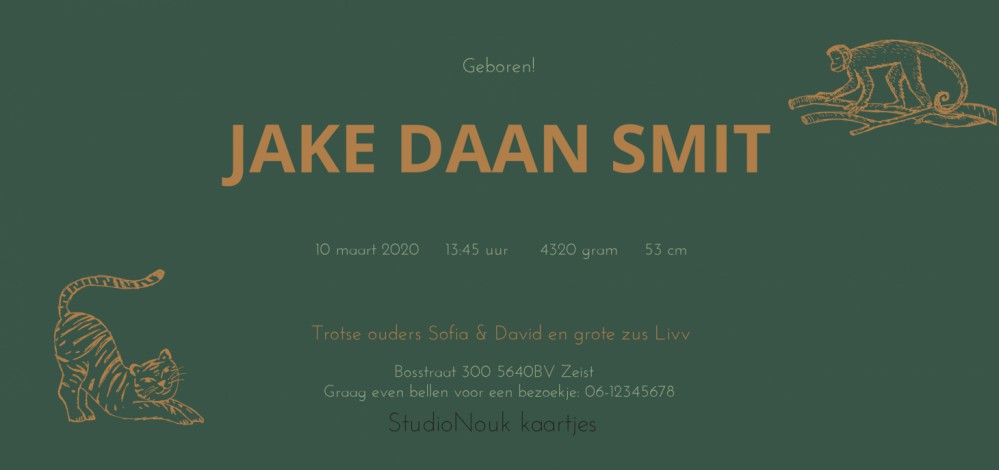 kaart achterzijde