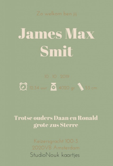 kaart achterzijde
