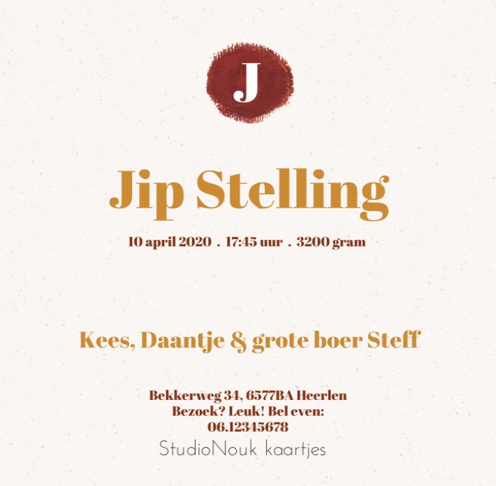kaart achterzijde