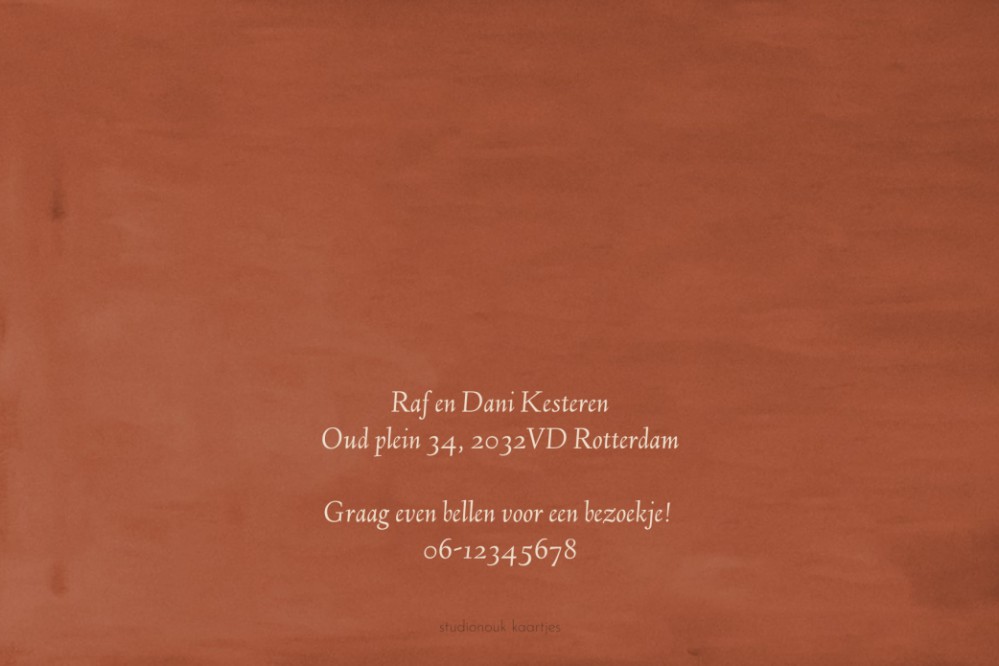 kaart achterzijde