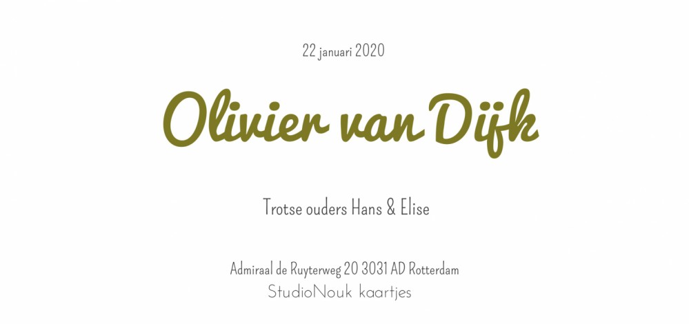 kaart achterzijde