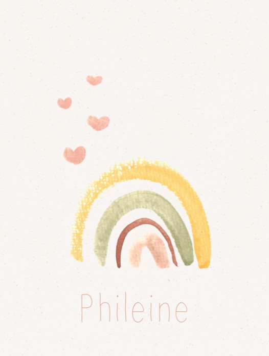 Regenboog poster middel (30x40cm)