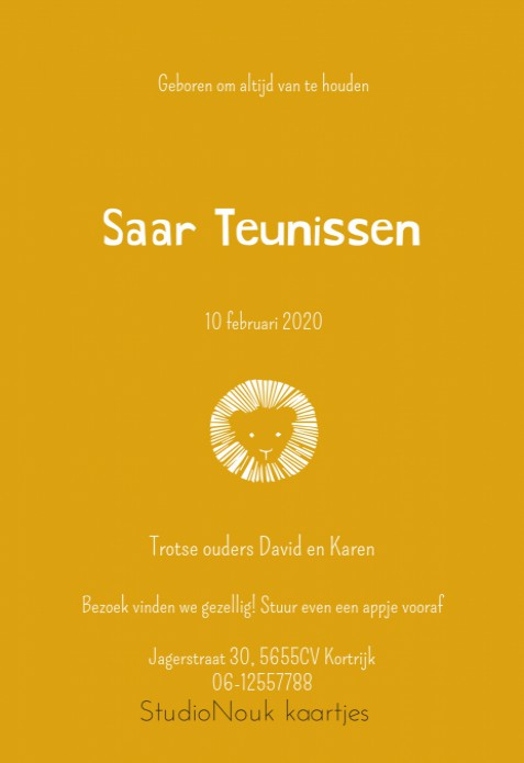 kaart achterzijde