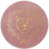 Sluitsticker leeuw goud