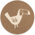 Sluitsticker vogel